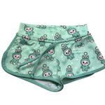 Saint Barth Short Tinta Unita con Stampe per Bambina COCO VERDE SAINT BARTH 
