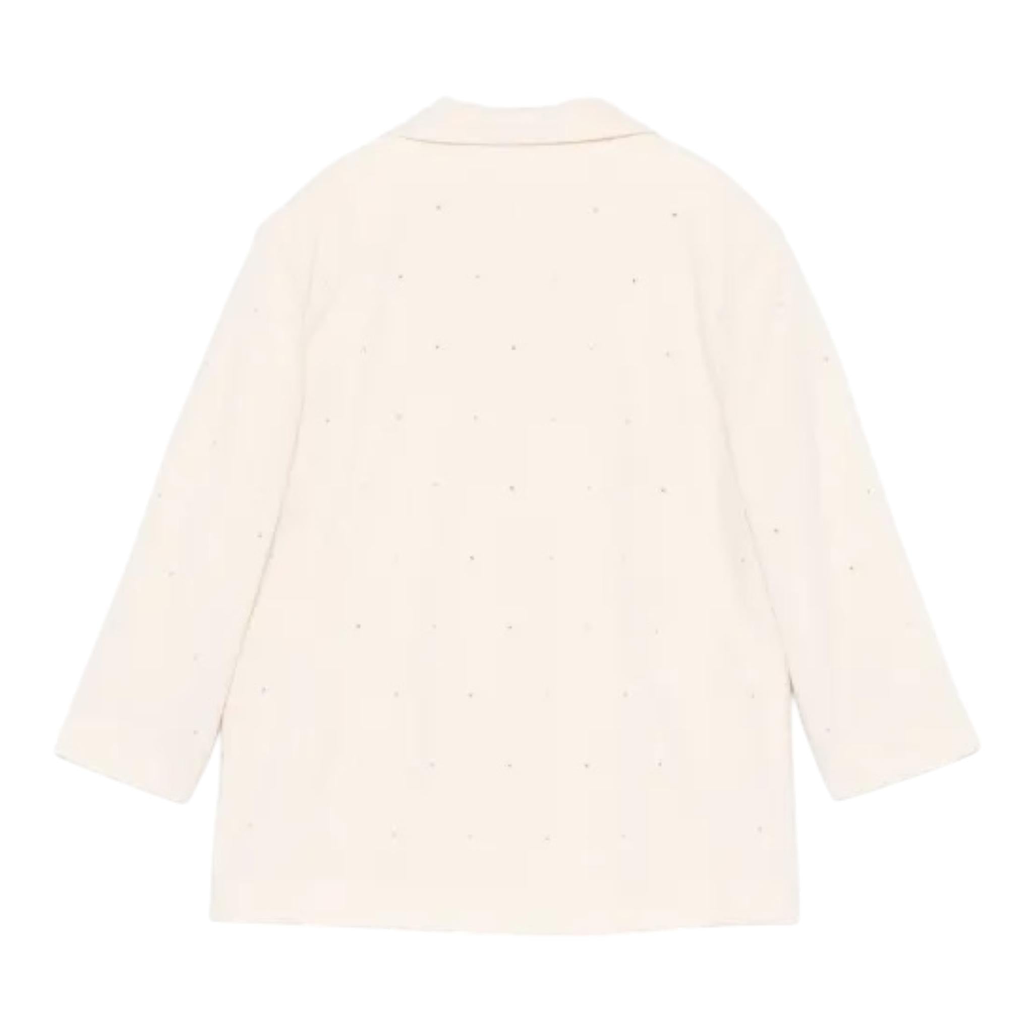 DOU DOU giacca tinta unita con brillantini Beige per Bambina DV2A14 BEIGE DOU DOU 