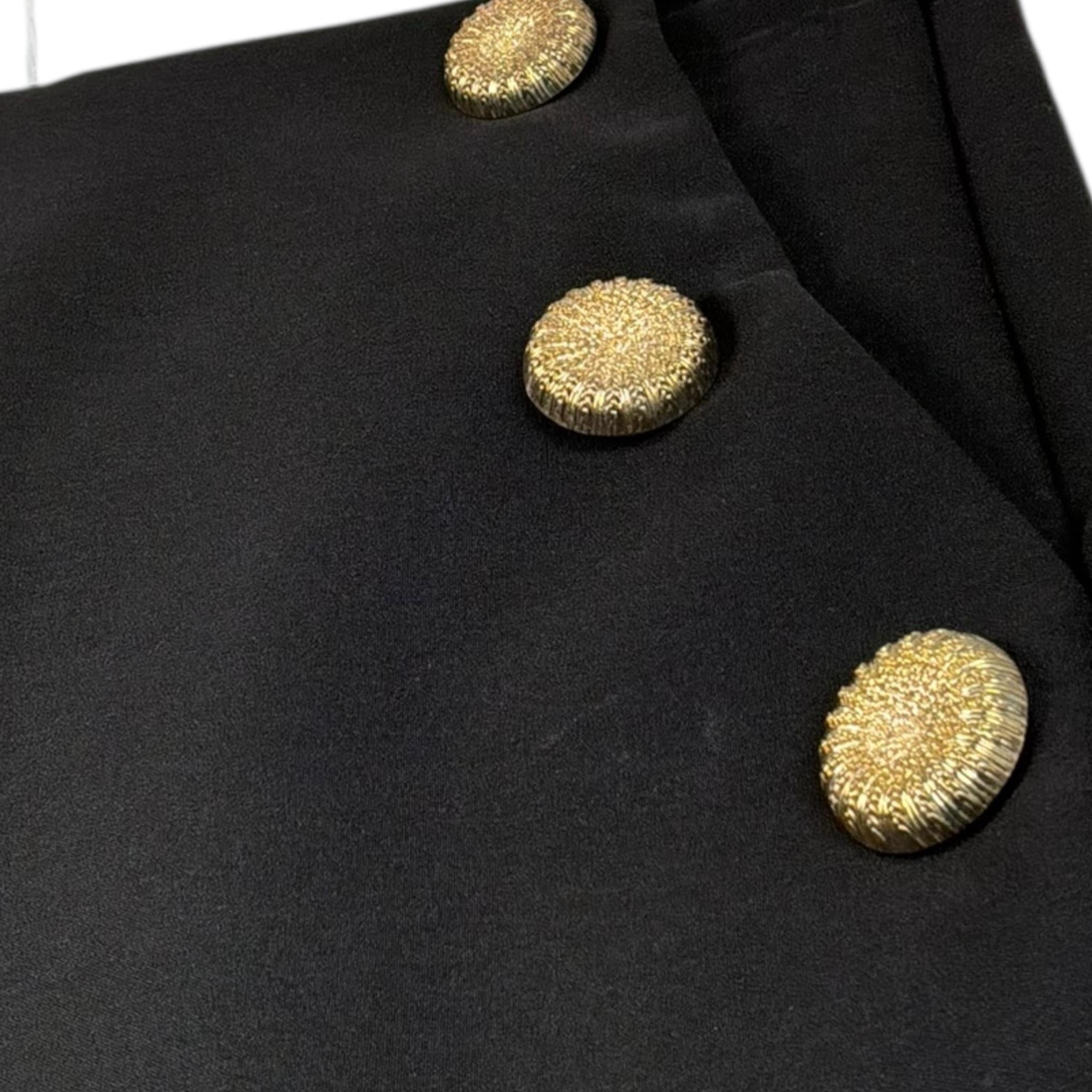 Fun & Fun Pantalone Tinta Unita con Bottoni per Bambina FCJPT15486 NERO FUN & FUN 