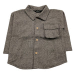 AVENTIQUATTRORE camiicia manica lunga stampa fantasia Grigio per Neonato CMV GRIGIO AVENTIQUATTRORE 