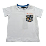 Daniele Alessandrini T-Shirt Girocollo Tinta Unita con Taschino per Neonato 1296M0844 BIANCO DANIELE ALESSANDRINI 