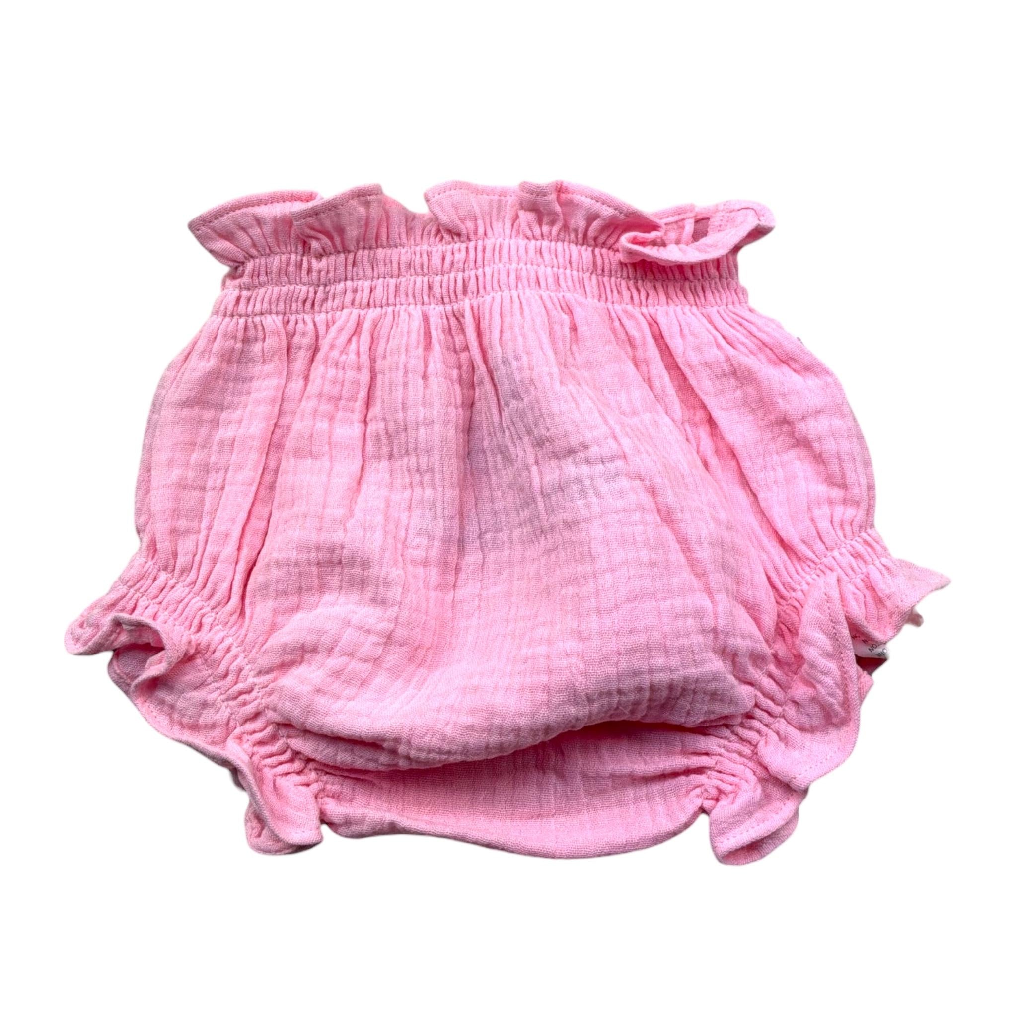 Saint Barth Coulotte Tinta Unita con Stampa per Neonata 00296L ROSA SAINT BARTH 