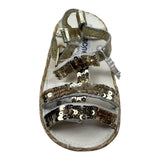 Simonetta Sandalo Tinta Unita con Paillettes per Neonata SDMS ORO SIMONETTA 