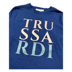 Trussardi Shirt Girocollo Tinta Unita con Logo per Bambino TGP26015TS BLU TRUSSARDI 