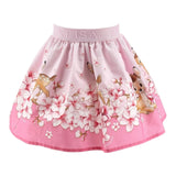 Monnalisa Gonna Tinta Unita con Stampa Disney per Bambina 11E702 ROSA MONNALISA 