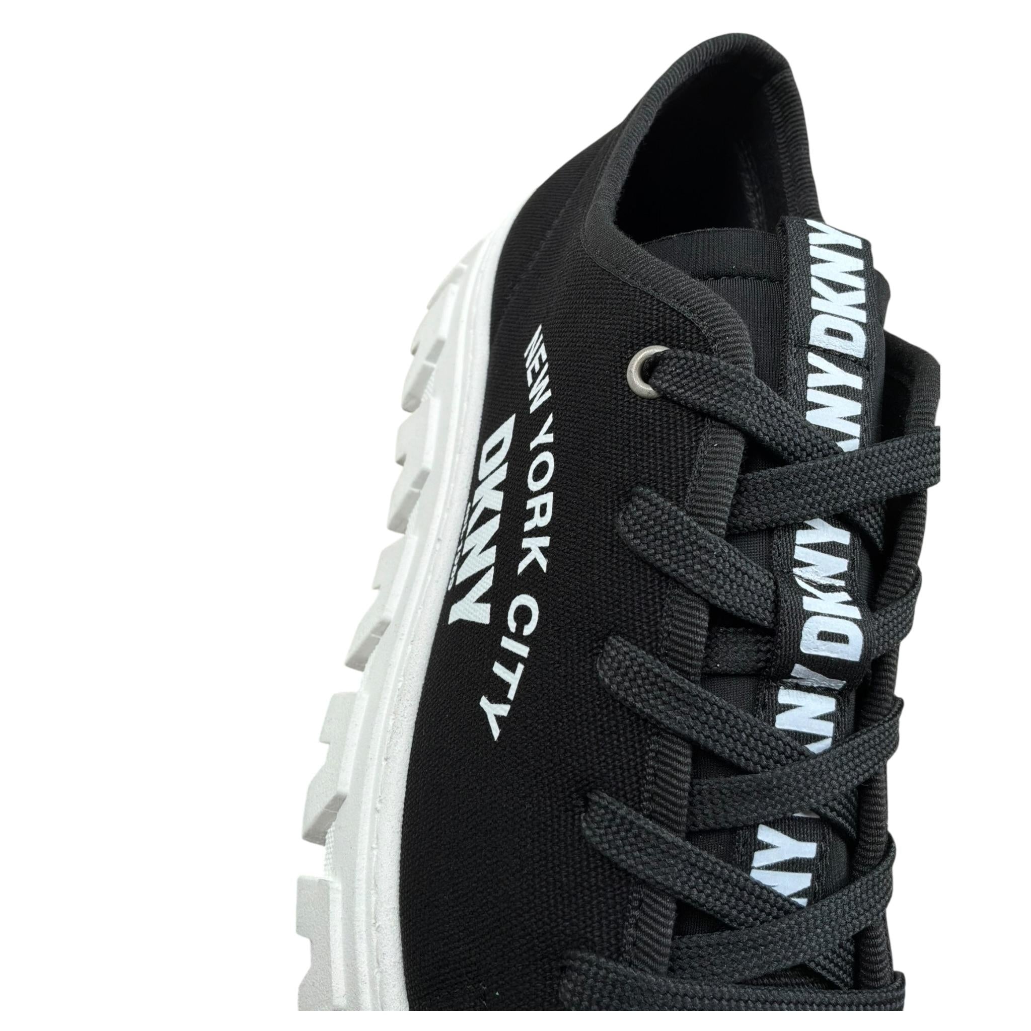 Dkny Sneakers Tinta Unita con Suola In Contrasto per Bambino D60123 NERO DKNY 