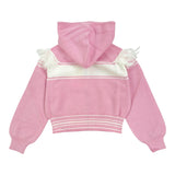 TWINSET maglia tinta unita con stampa zip e cappuccio Rosa per Neonata 242GJ3161XN ROSA TWINSET 