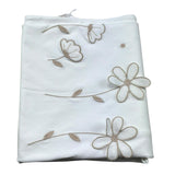 Le Bebe Coperta Tinta Unita con Ricami per Neonata LBG6307 BIANCO LE BEBE 