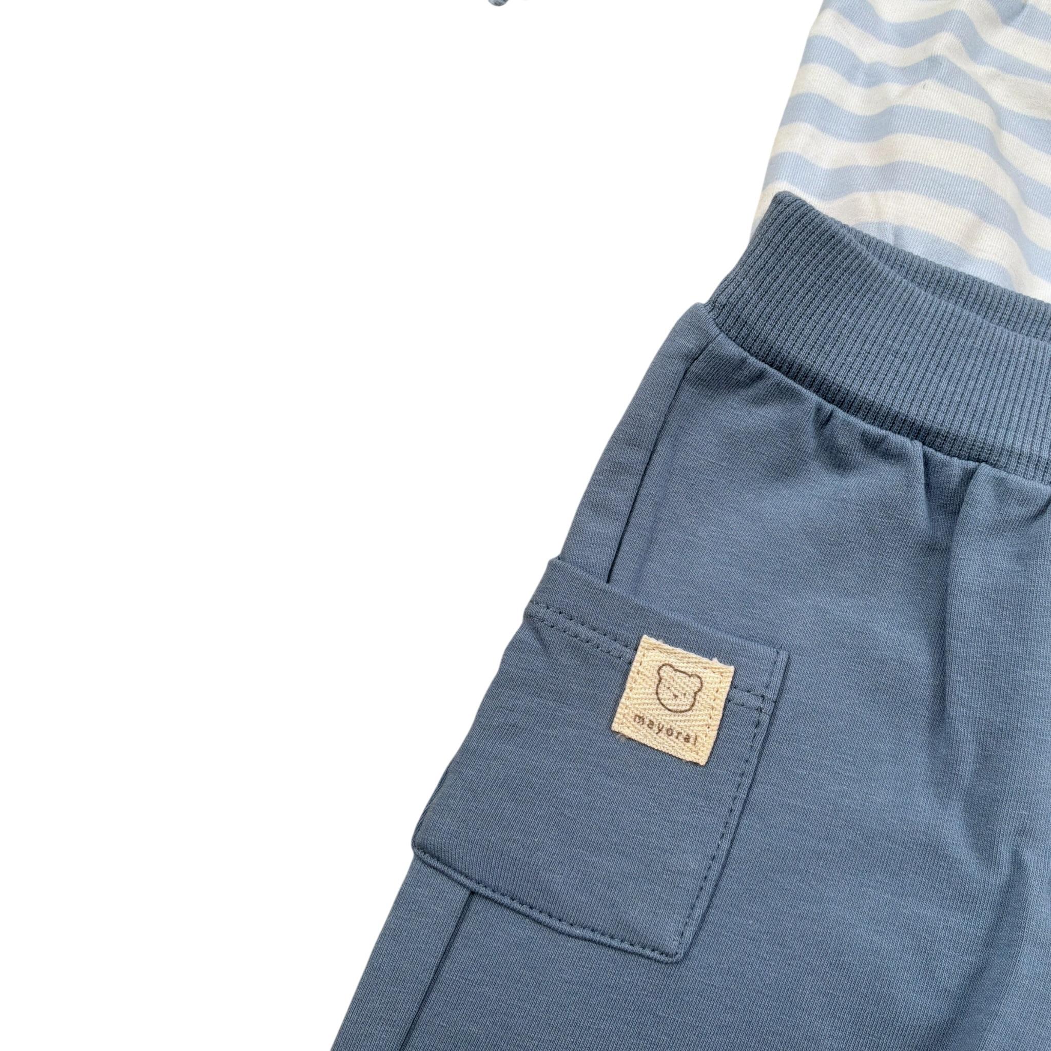 Mayoral Completo 2 Pezzi Felpa-Pantalone Azzurro per Neonato 1612X AZZURRO MAYORAL 