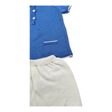 Juliana Completo 2 Pezzi Polo-Culotte per Neonato 25073 BLU JULIANA 