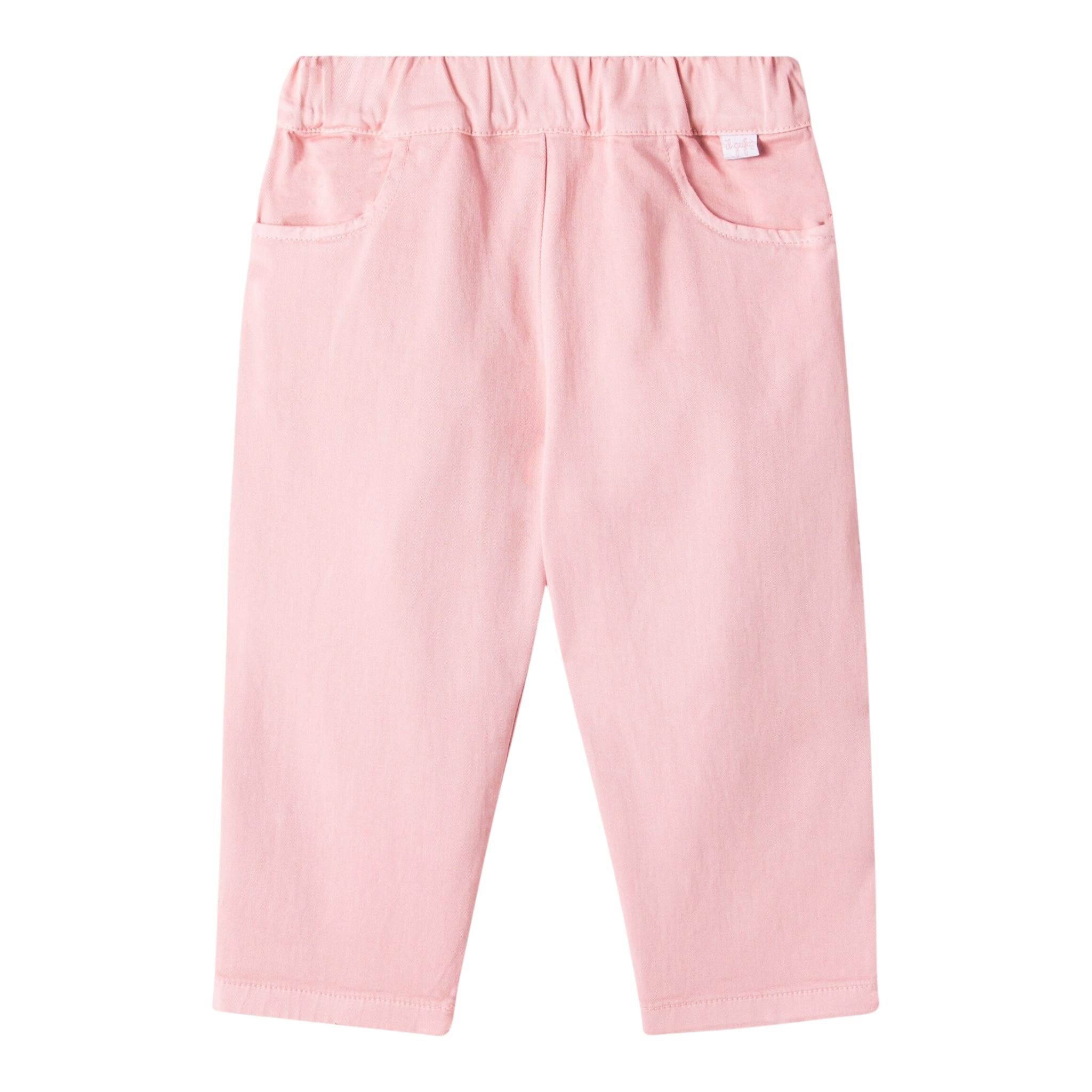 Il Gufo Pantalone Tinta Unita con Elastico In Vita per Neonata P25PL376C6074 ROSA IL GUFO 