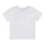 Guess T-Shirt Girocollo Tinta Unita con Stampe per Neonato N5RI11K8HM4 BIANCO GUESS 