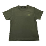 I'M BRIAN t-shirt girocollo tinta unita con logo Verde per Bambino TS3142J VERDE I'M BRIAN 
