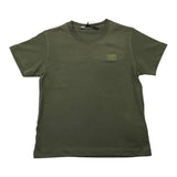 I'M BRIAN t-shirt girocollo tinta unita con logo Verde per Bambino TS3142J VERDE I'M BRIAN 