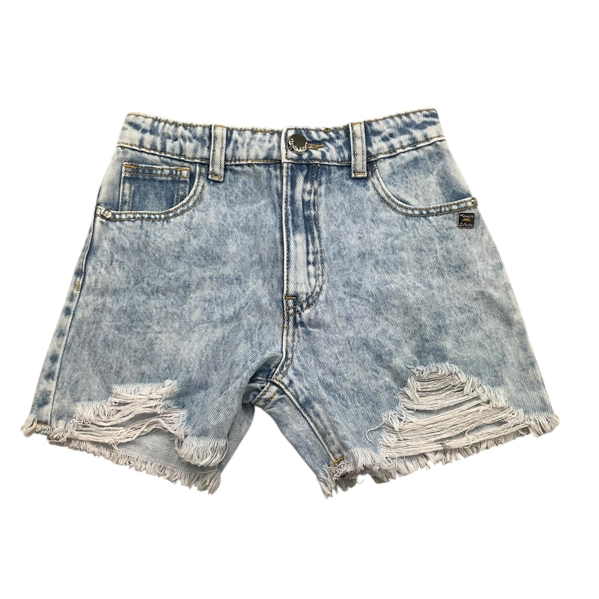 Manila Grace Short In Denim con Girovita Regolabile per Bambina 430PMBS25 AZZURRO MANILA GRACE 