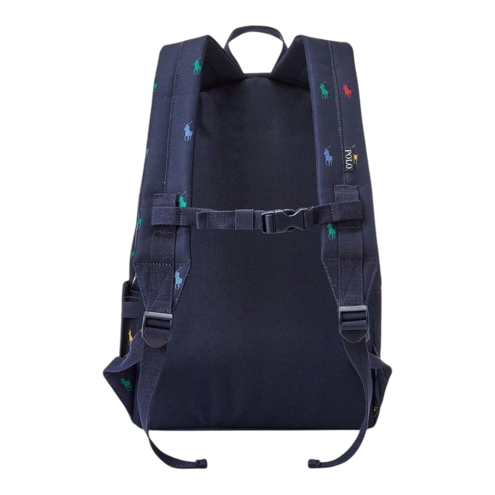 Ralph Lauren Zaino Tinta Unita con Logo per Bambino 9AR048 BLU RALPH LAUREN 