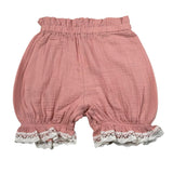 Babyvip Short Tinta Unita con Ricami per Bambina T1539J ROSA BABYVIP 