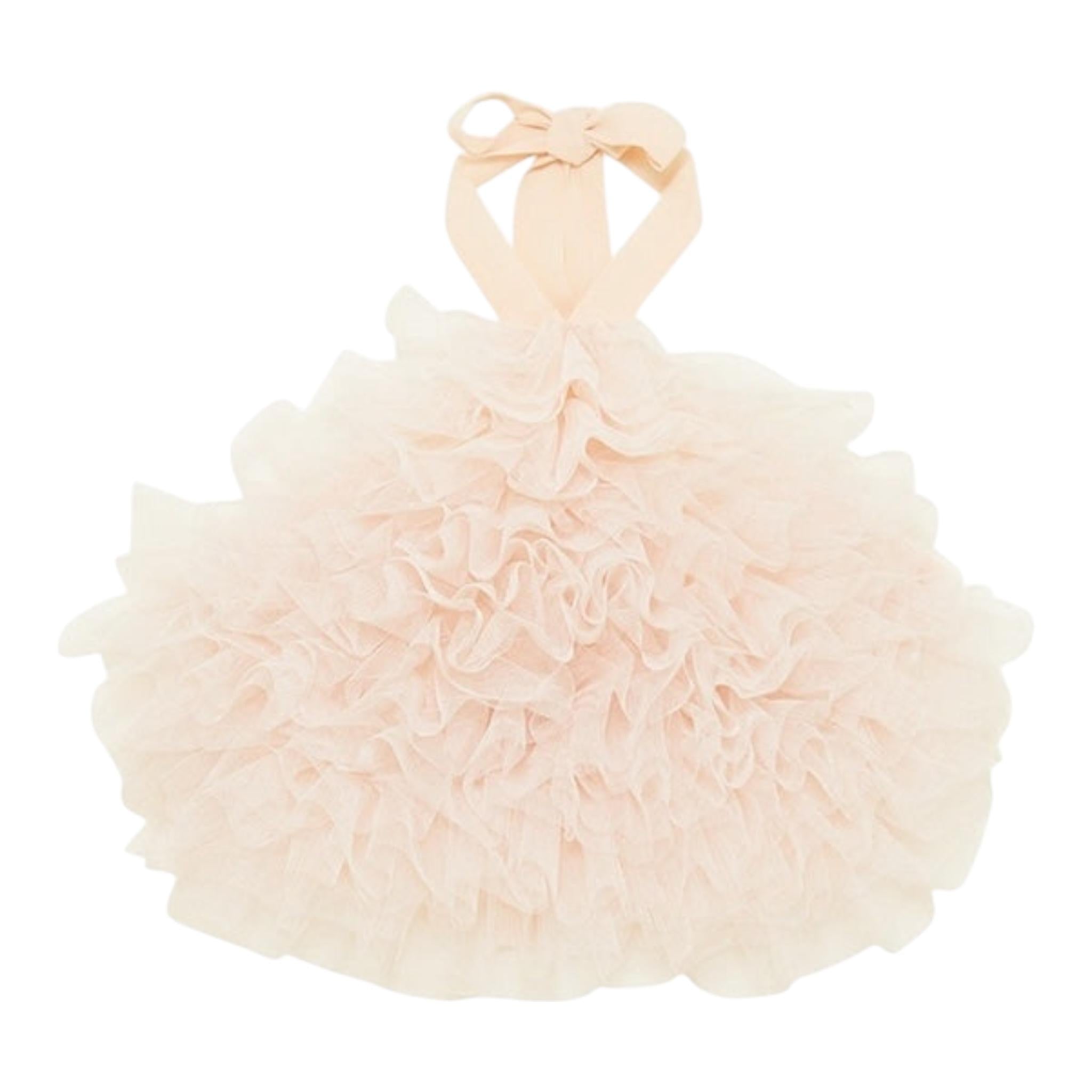 Patrizia Pepe Top Tinta Unita con Balze In Tulle per Bambina 7F0021 ROSA PATRIZIA PEPE 