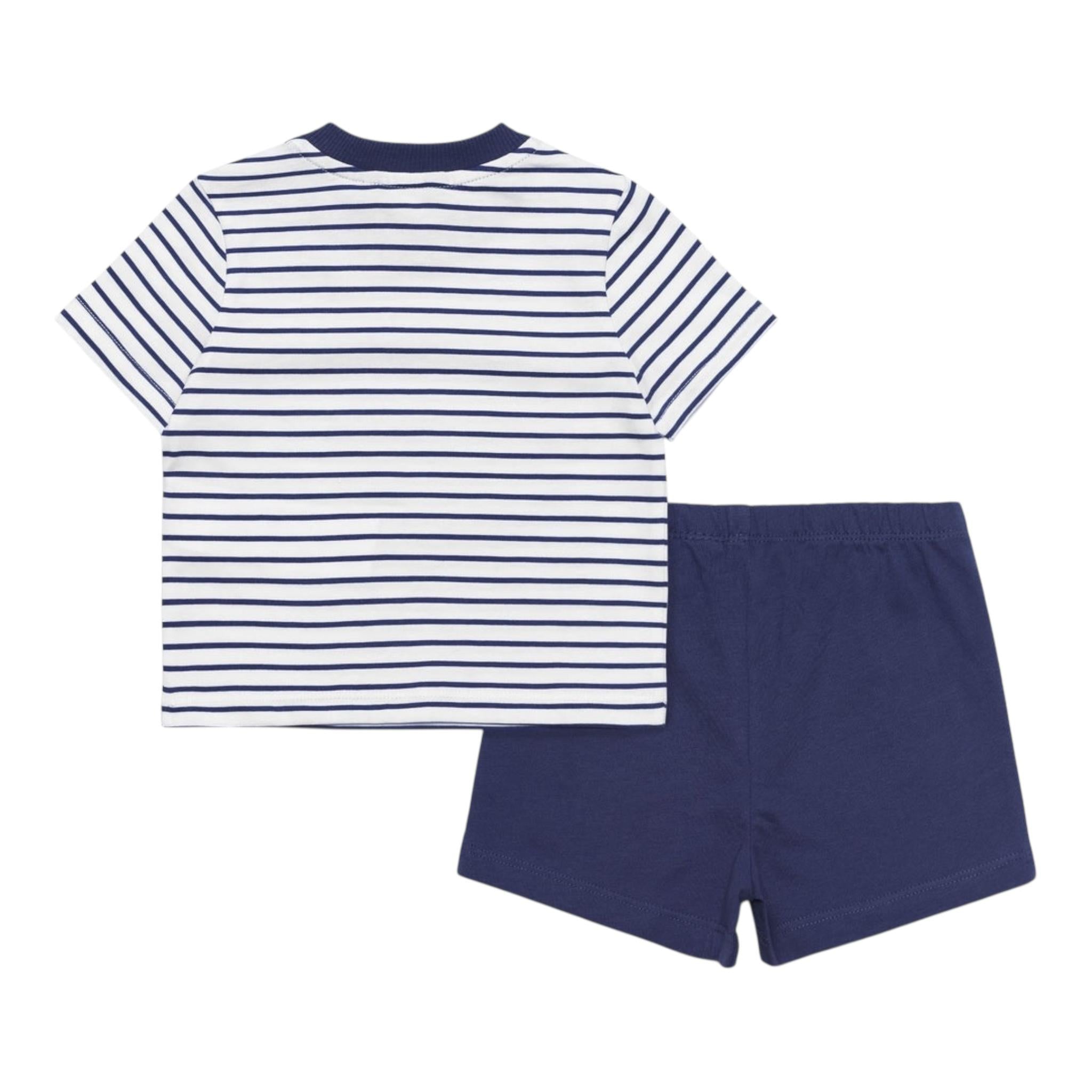 K-Way Completo 2 Pezzi Bicolore T-Shirt-Bermuda Fantasia A Righe per Neonato K2137TWX BLU K-WAY 