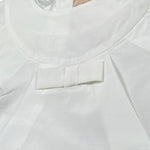 Elisabetta Franchi Abito Tinta Unita con Rouches per Bambina EGAB198XJ BIANCO ELISABETTA FRANCHI 