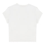 Diesel T-Shirt Girocollo Tinta Unita con Logo per Bambina J01830 BIANCO DIESEL 