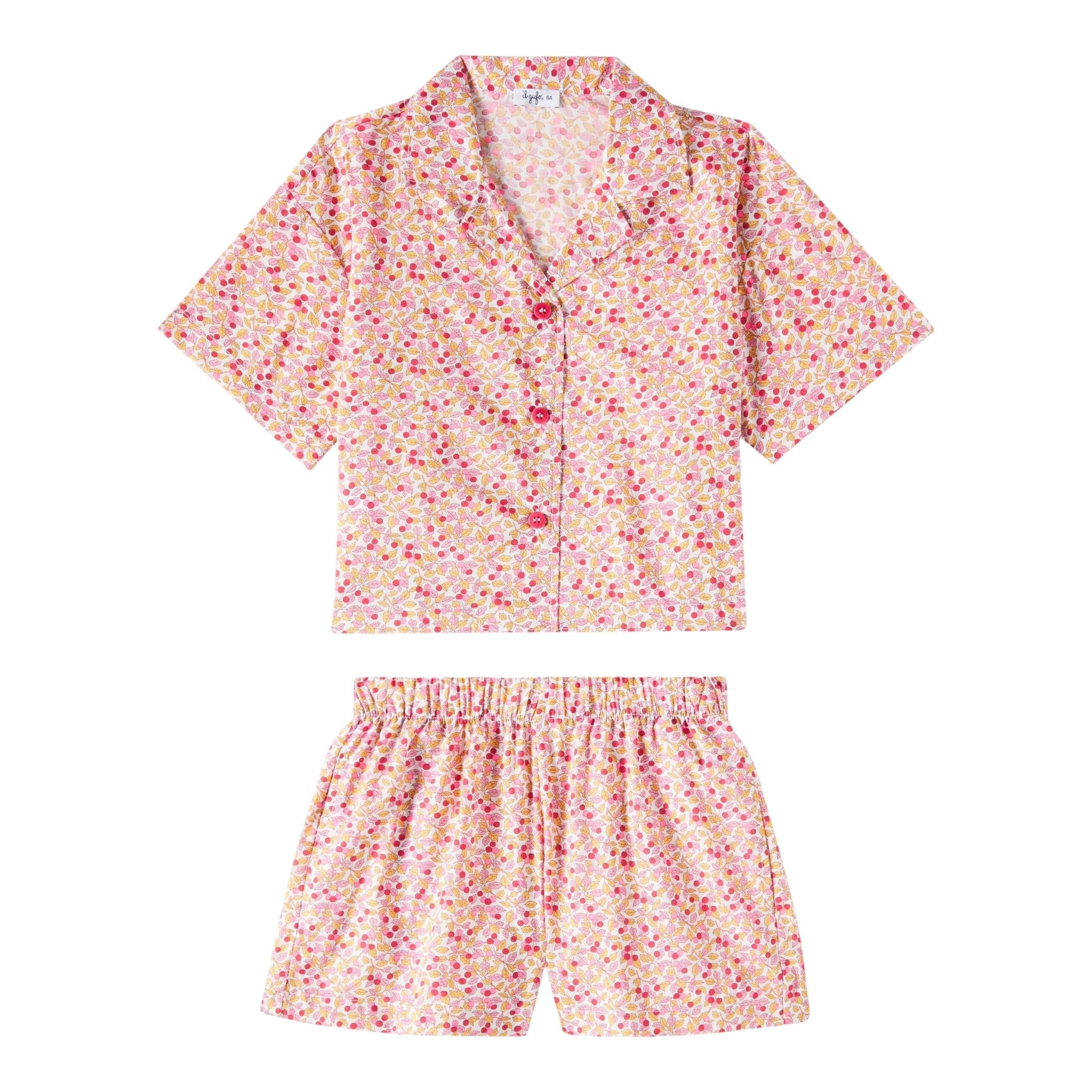 Il Gufo Completo 2 Pezzi Camicia-Short per Neonata P25DP489C4139N BIANCO/ROSA IL GUFO 