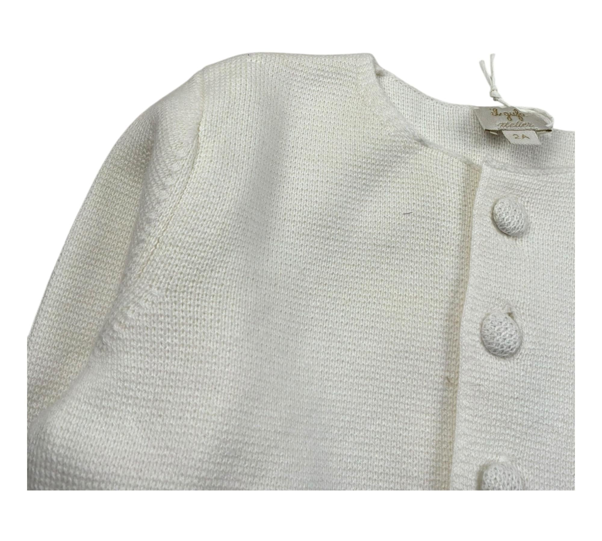 Il Gufo Coprispalle Tinta Unita per Neonata PATGF423EM109 PANNA IL GUFO 