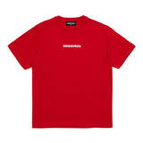 Dsquared2 T-Shirt Girocollo Tinta Unita con Stampa per Bambino DQ2823 ROSSO DSQUARED2 