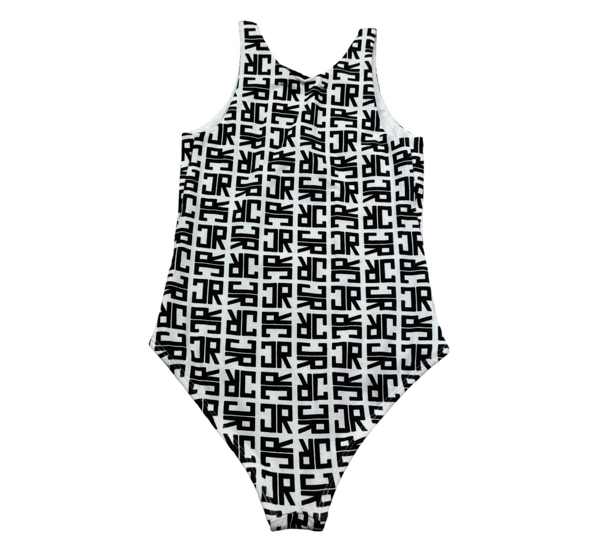 John Richmond Costume Intero Stampa Loghi per Bambina RGP26025CO BIANCO JOHN RICHMOND 