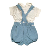 Calamaro Completo 2 Pezzi Camicia-Bermuda per Neonato 17734 BIANCO/AZZURRO CALAMARO 