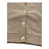 M+E' Cardigan Tinta Unita Scollo A V per Neonato UEM0574N BEIGE M+E' 