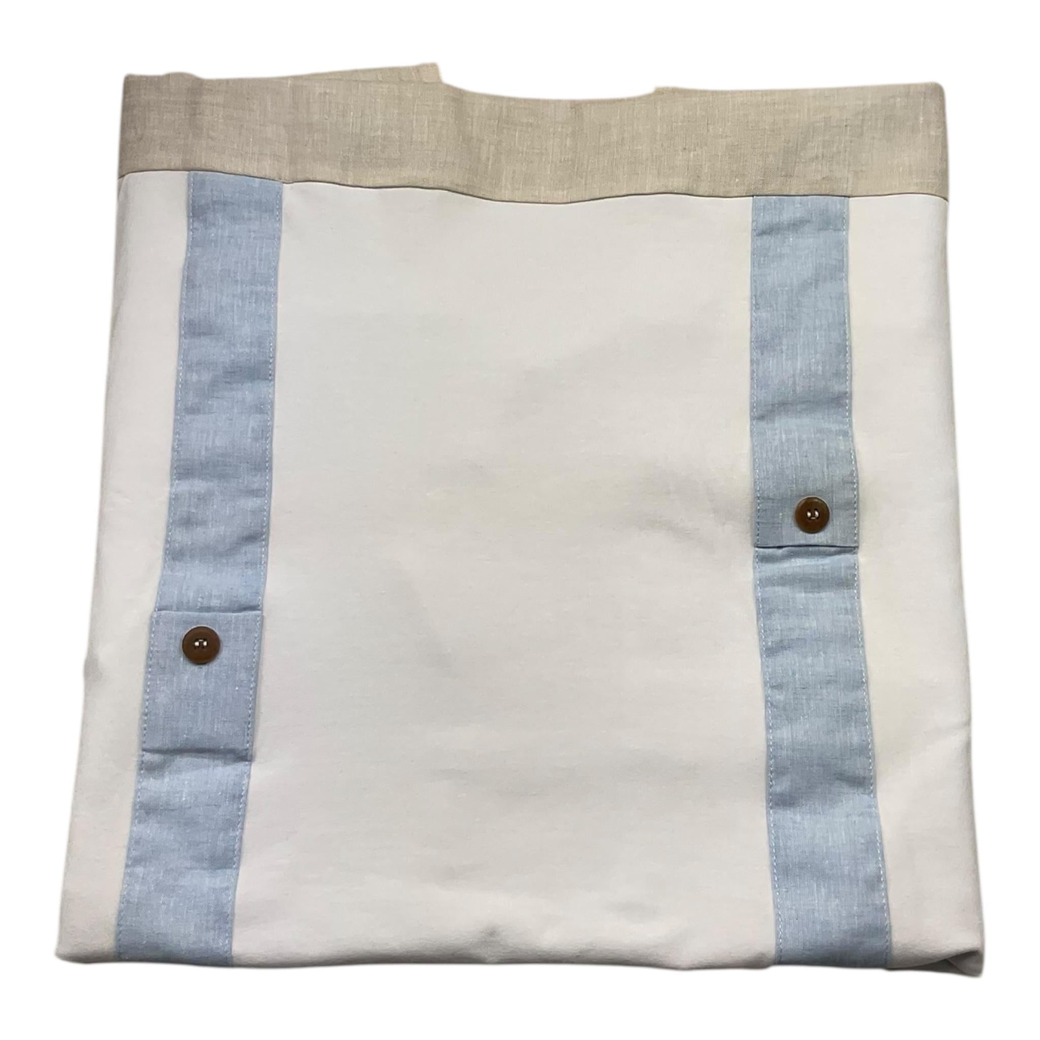 I Delfi Coperta Tinta Unita con Fantasia per Neonato 25P5235 BIANCO I DELFI 