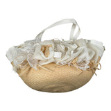 Raffaella Borsa In Paglia Tinta Unita con Applicazioni per Bambina PANAMA GIALLO RAFFAELLA 