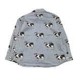 MOSCHINO camicia tinta unita con stampa Azzurro per Bambina HUC01S AZZURRO MOSCHINO 