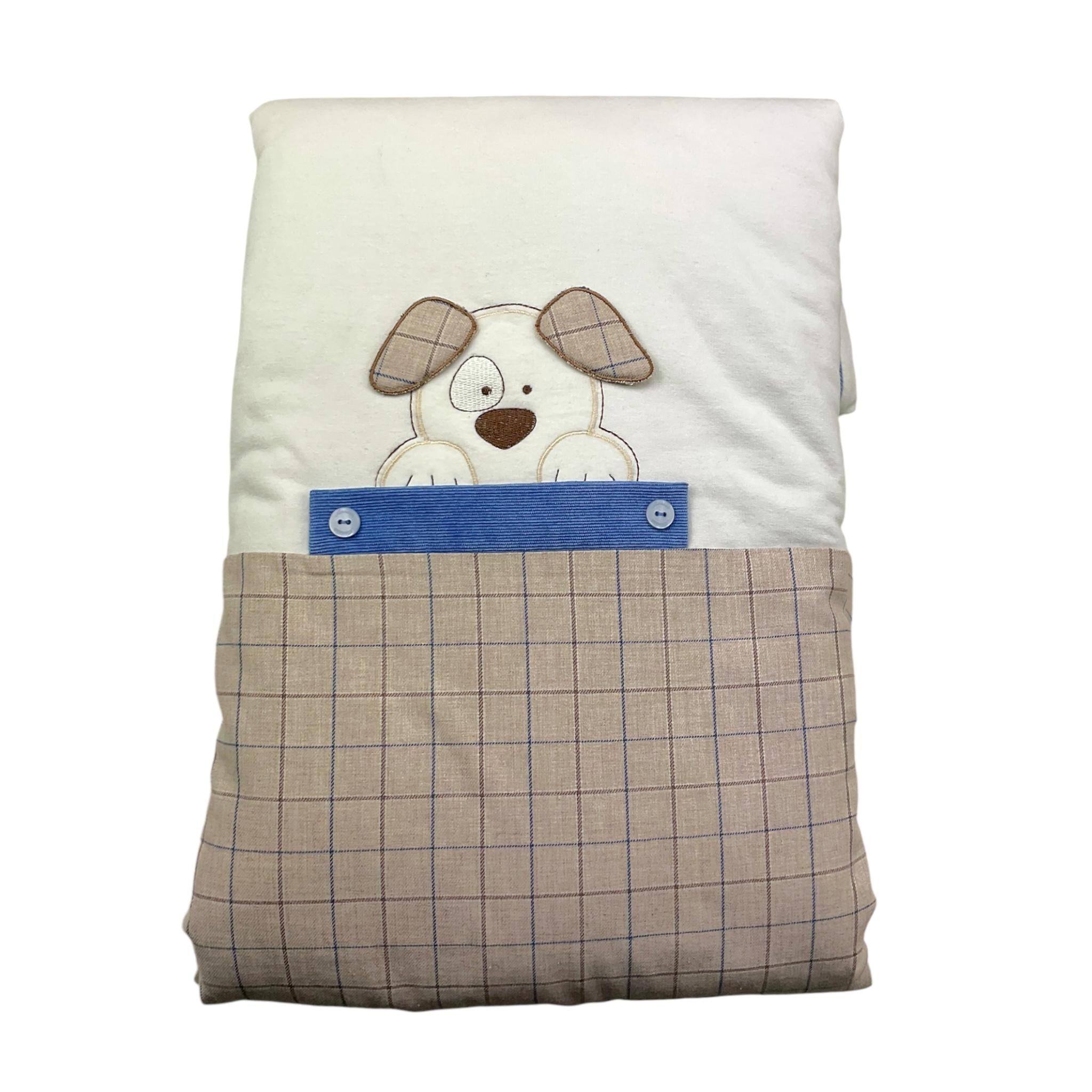 NINNAOH coperta tinta unita con fantasia e stampa Bianco per Neonato I23COP202I BIANCO NINNAOH 