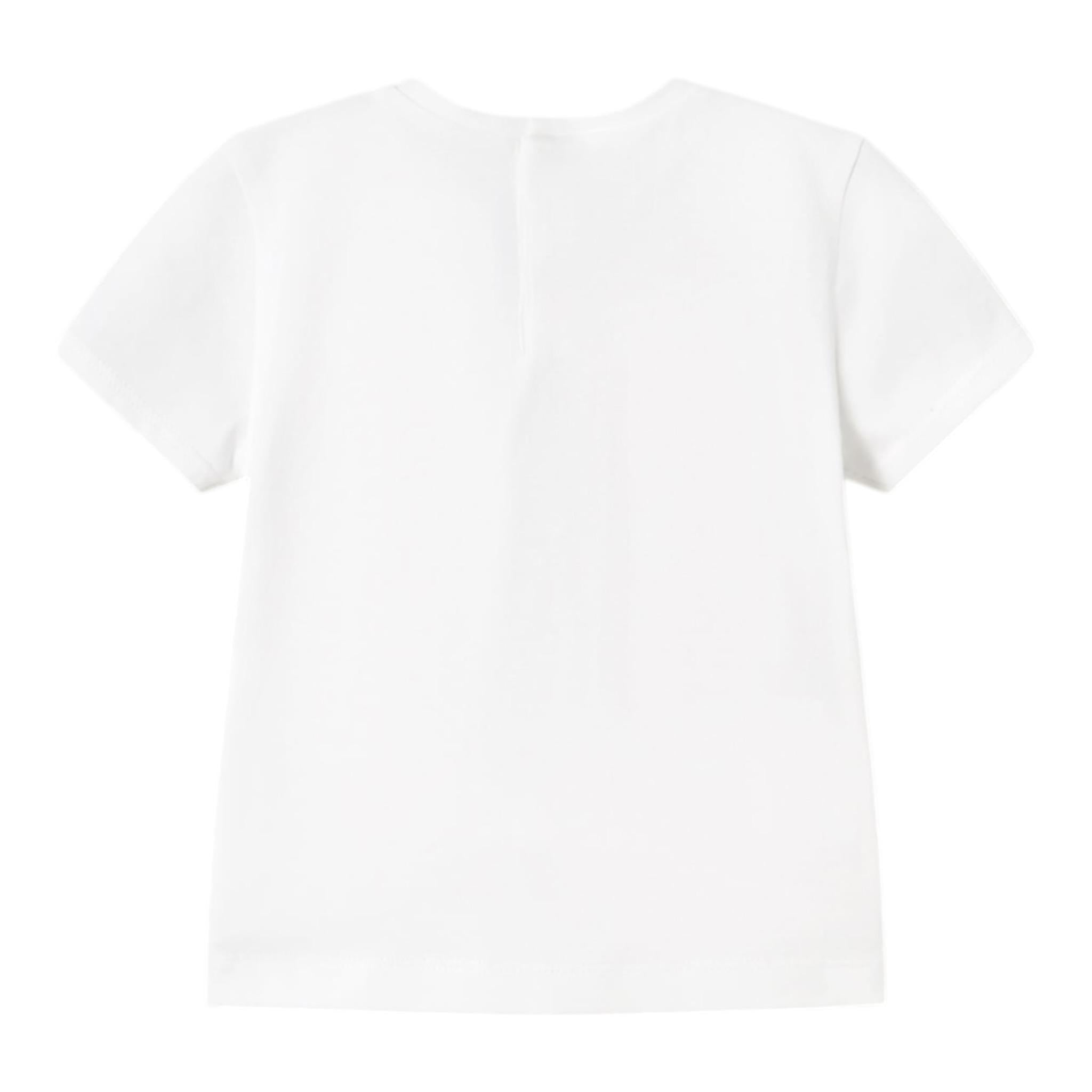 Mayoral T-Shirt Girocollo Tinta Unita con Stampa per Neonata 105N BIANCO MAYORAL 