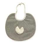 Ninnaoh Bavetta Tinta Unita con Applicazione per Neonata I17122 GRIGIO NINNAOH 