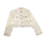 Please Camicia Tinta Unita con Profili In Contrasto per Bambina JB05300G73 PANNA PLEASE 