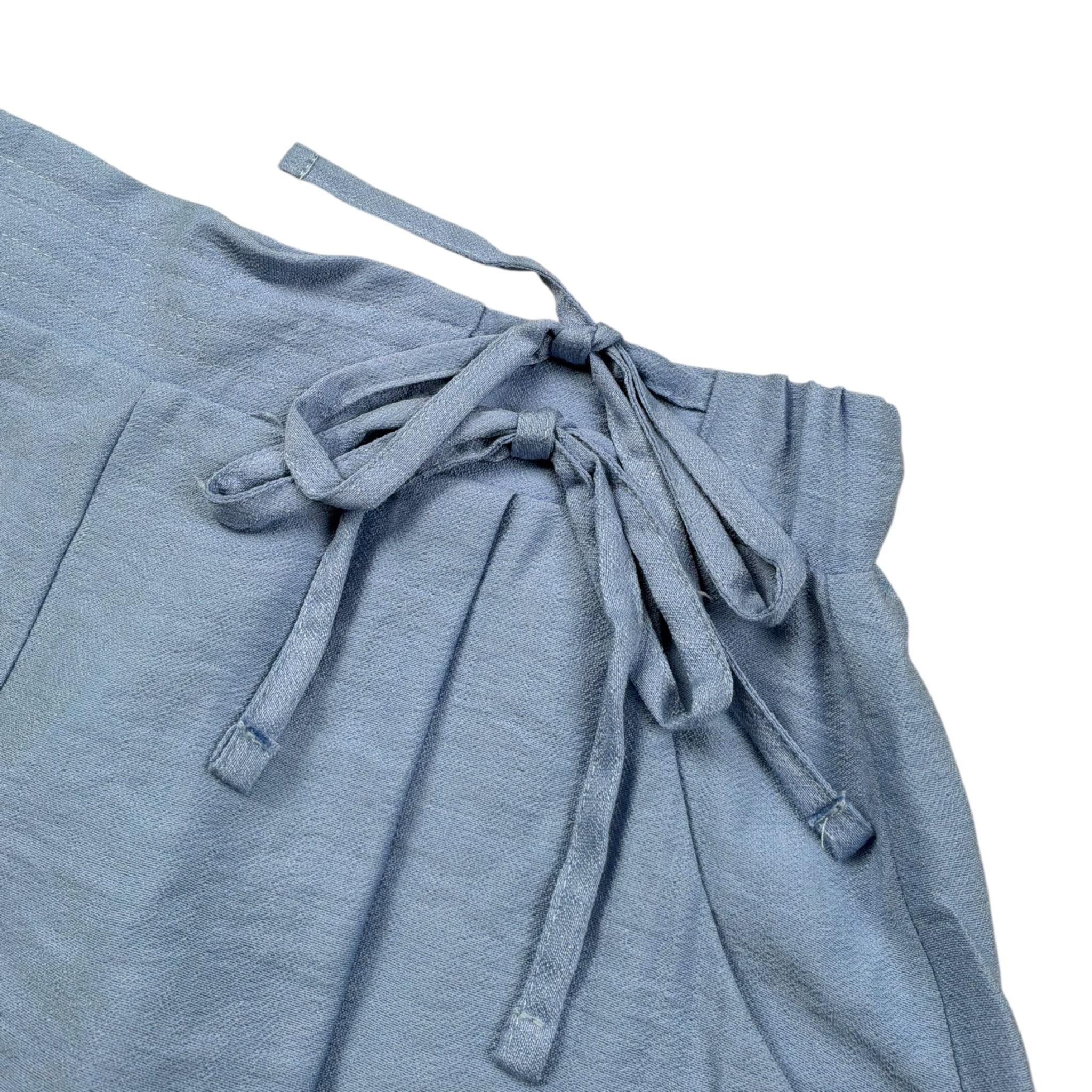 Meilisa Bai Short Tinta Unita con Elastico In Vita per Bambina FL6369 AZZURRO MEILISA BAI 