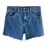 Levi'S Short Tinta Unita In Denim per Neonata 34EM220KN BLU LEVI'S 