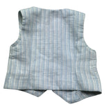 Le Bebe Gilet Tinta Unita con Stampa Fantasia per Neonato LBB5379 AZZURRO LE BEBE 