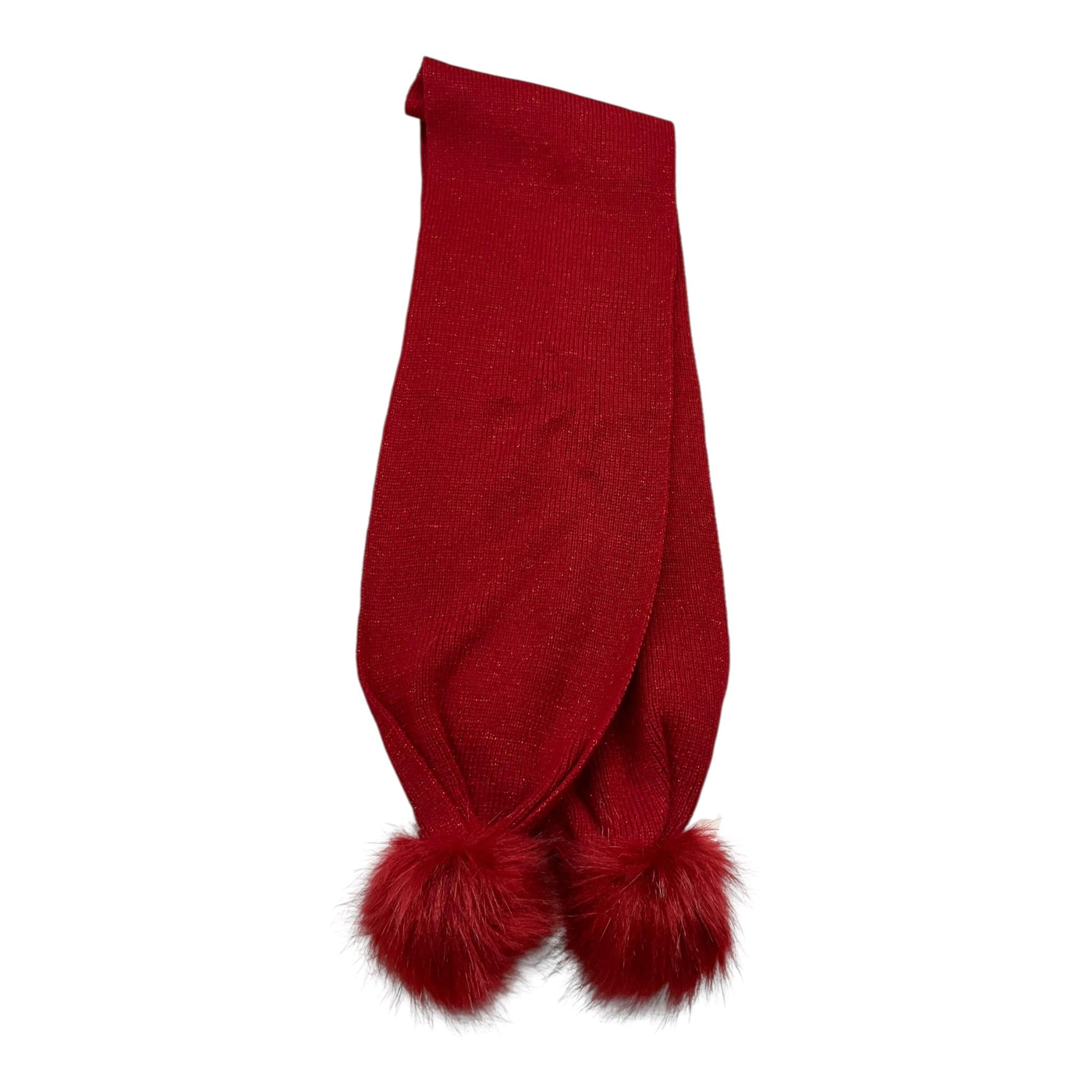 LIU JO sciarpa tinta unita con pon pon Rosso per Bambina K69032 ROSSO LIU JO 