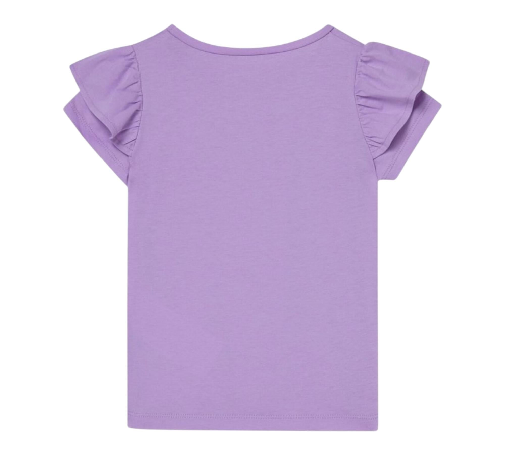 Liu Jo T-Shirt Tinta Unita con Brillantini per Neonata KA5092XN GLICINE LIU JO 