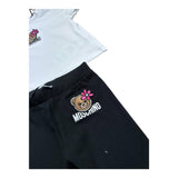 Moschino Completo 2 Pezzi T-Shirt-Leggins Bicolore per Neonata MDG01U BIANCO/NERO MOSCHINO 