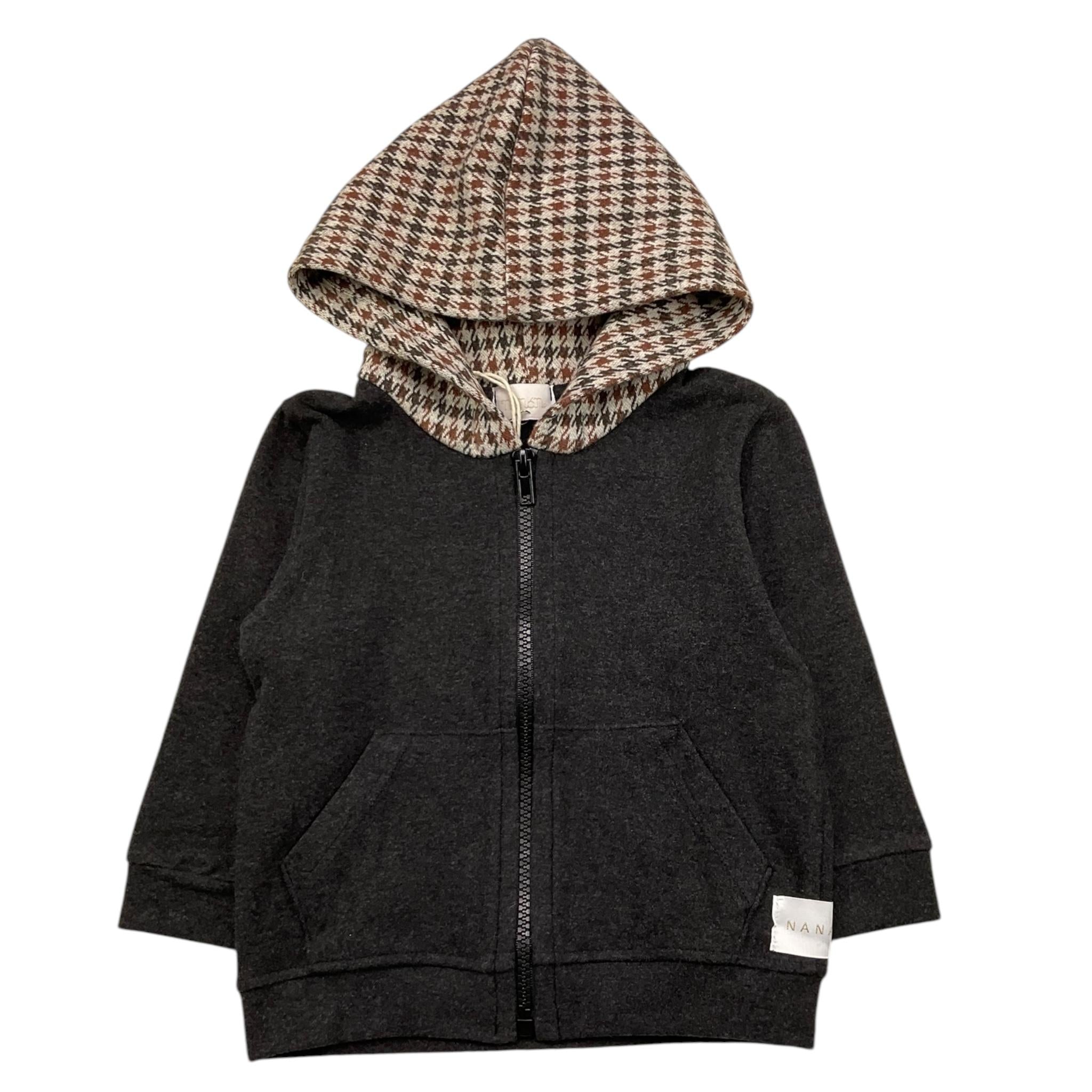 M+E' felpa con zip e cappucci tinta unita Grigio per Bambino I2423509NJ GRIGIO M+E' 