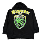 Blauer Felpa con Zip E Cappuccio Tinta Unita con Logo per Bambino 25SBLKF02553 NERO BLAUER 