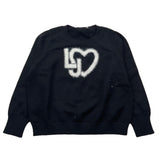 Liu Jo Maglia Girocollo Tinta Unita con Logo per Neonata KF4039 NERO LIU JO 