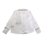 Trussardi Camicia Tinta Unita Manica Lunga con Logo per Bambino TBP24015CA BIANCO TRUSSARDI 