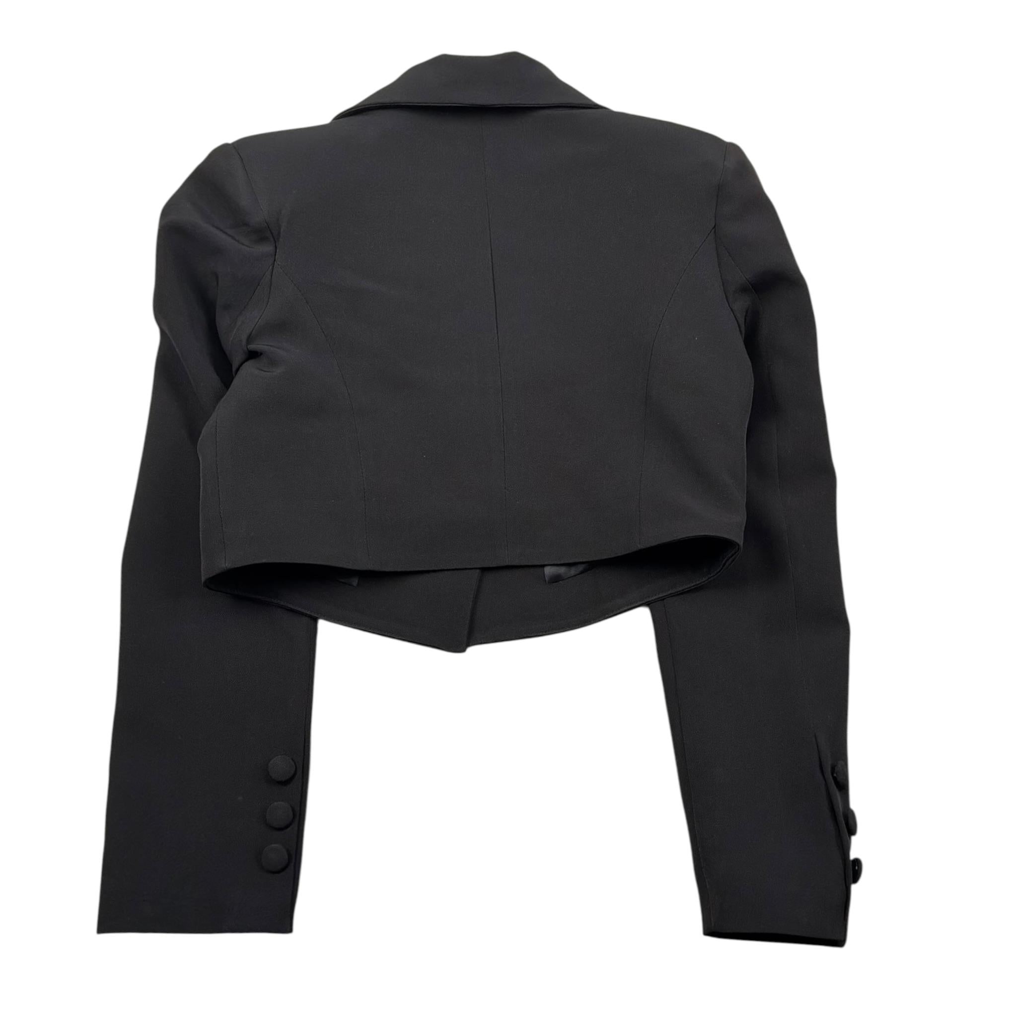 Fun & Fun Giacca Tinta Unita Modello Crop per Bambina FNCJJK16359 NERO FUN & FUN 