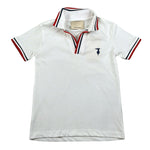 Trussardi Polo Mezza Manica Tinta Unita con Logo per Bambino TBP26003POJ BIANCO TRUSSARDI 